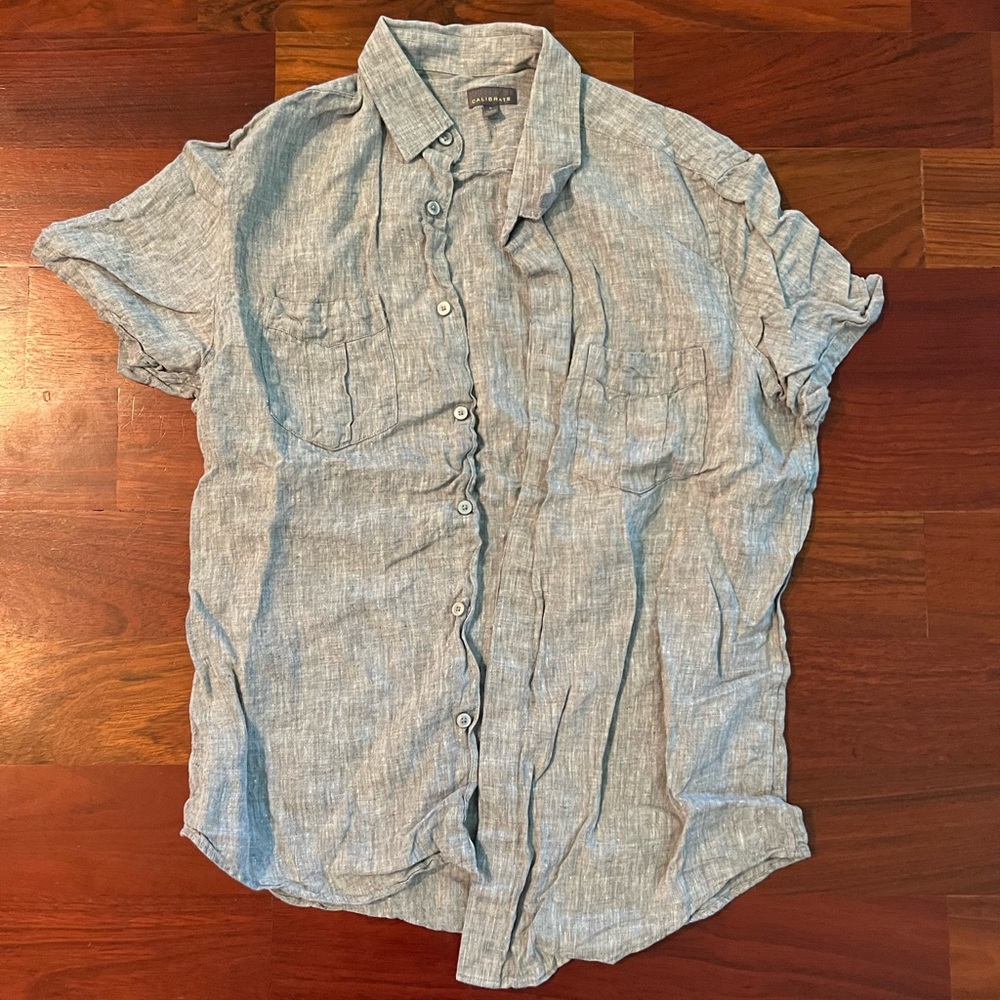 Calibrate Short Sleeve Button Up Shirt